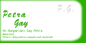 petra gay business card